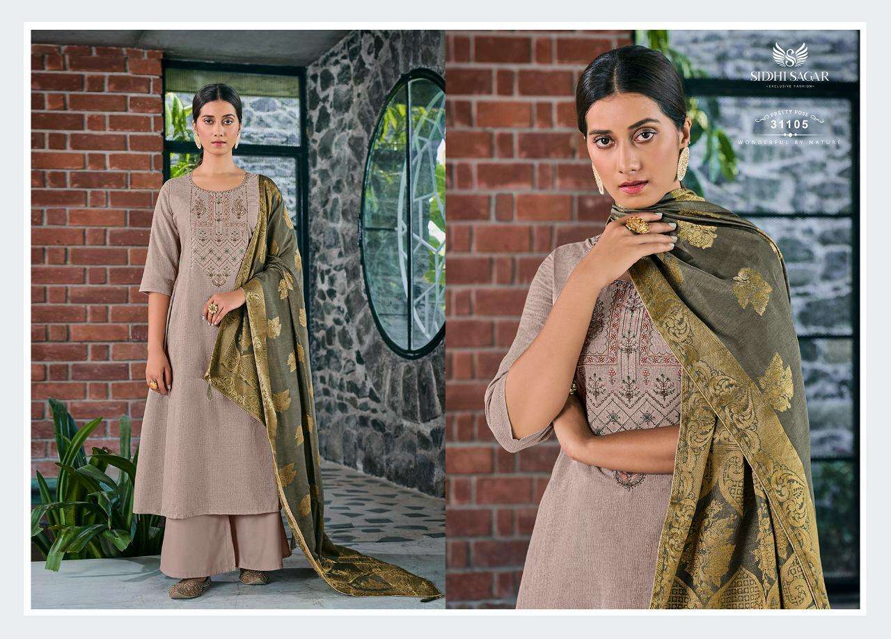 NIRMAYA BY SIDDHI SAGAR 31101 TO 31108 SERIES BEAUTIFUL SUITS COLORFUL STYLISH FANCY CASUAL WEAR & ETHNIC WEAR PURE COTTON EMBROIDERED DRESSES AT WHOLESALE PRICE