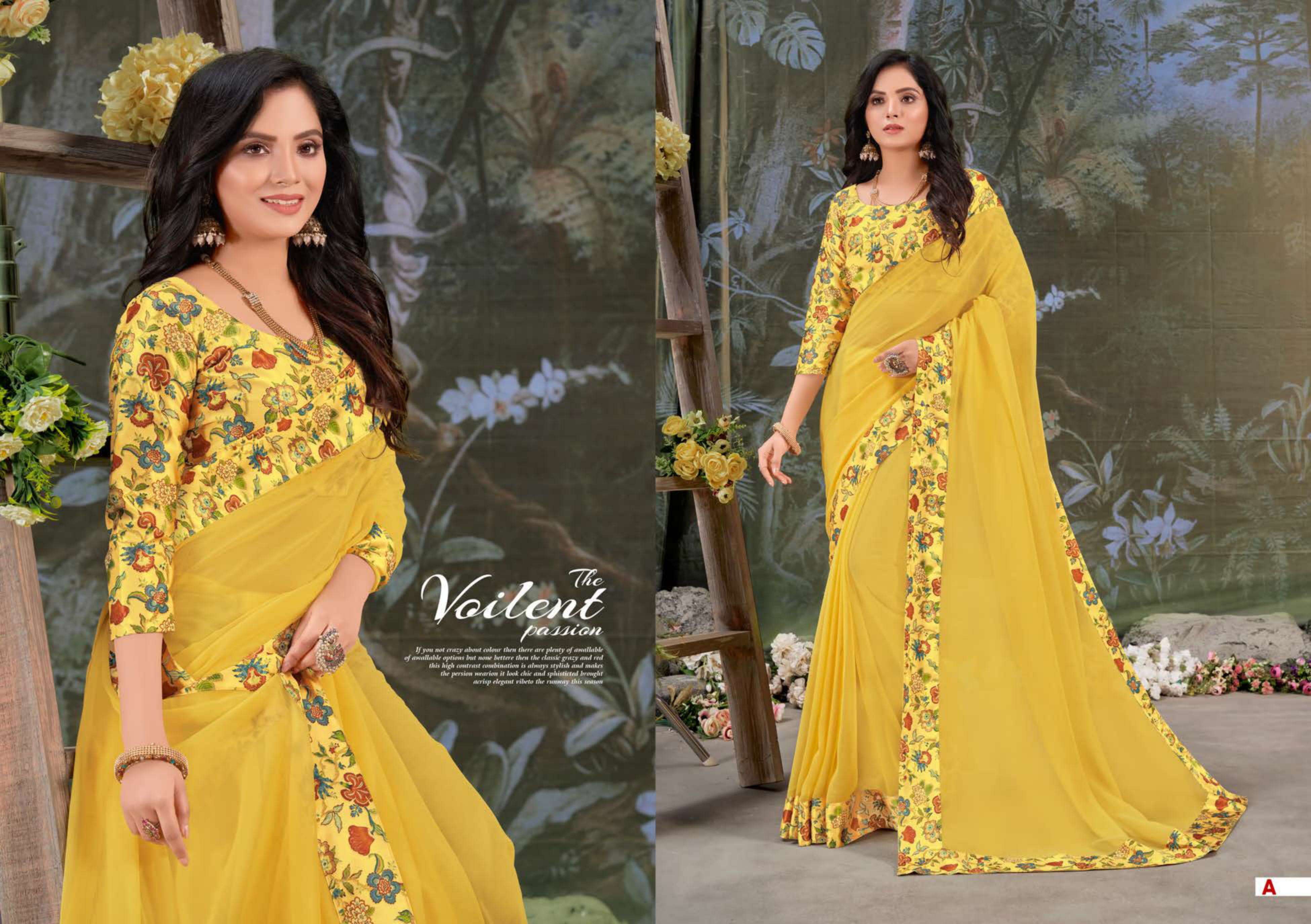 ROSE QUEEN BY SHRAVYA A TO H SERIES INDIAN TRADITIONAL WEAR COLLECTION BEAUTIFUL STYLISH FANCY COLORFUL PARTY WEAR & OCCASIONAL WEAR CHIFFON SILK SAREES AT WHOLESALE PRICE
