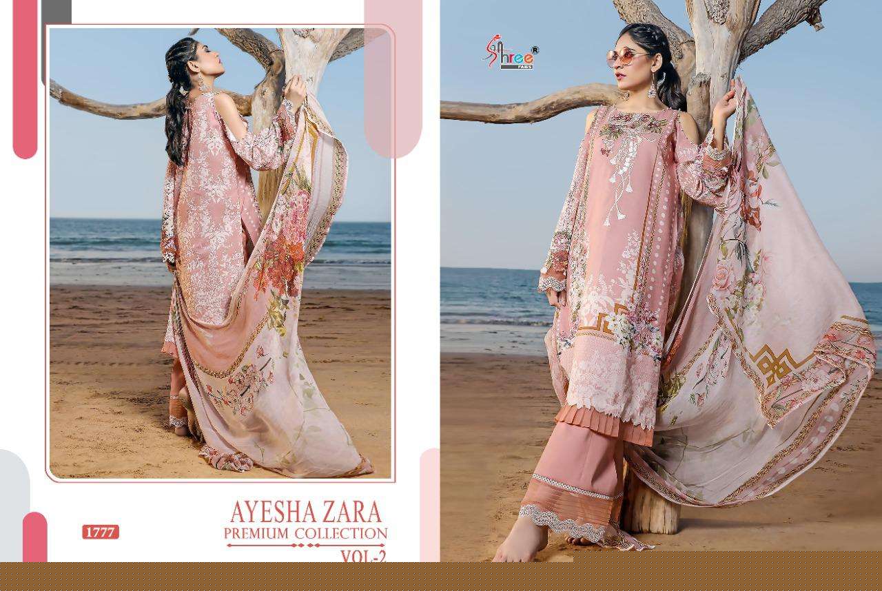 AYESHA ZARA PREMIUM COLLECTION VOL-2 BY SHREE FABS 1775 TO 1784 SERIES BEAUTIFUL ANARKALI SUITS STYLISH FANCY COLORFUL PARTY WEAR & ETHNIC WEAR PURE COTTON PRINT WITH EMBROIDERED DRESSES AT WHOLESALE PRICE