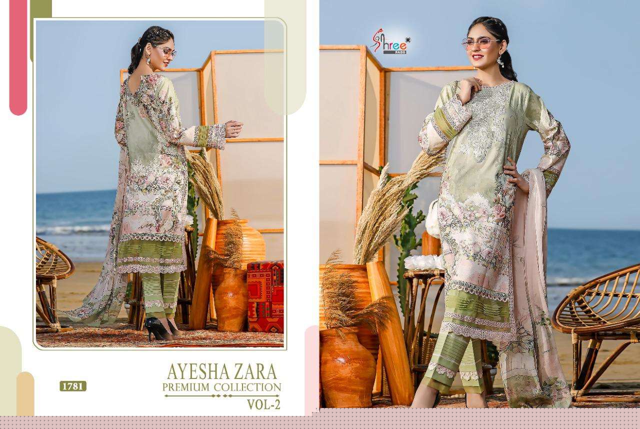 AYESHA ZARA PREMIUM COLLECTION VOL-2 BY SHREE FABS 1775 TO 1784 SERIES BEAUTIFUL ANARKALI SUITS STYLISH FANCY COLORFUL PARTY WEAR & ETHNIC WEAR PURE COTTON PRINT WITH EMBROIDERED DRESSES AT WHOLESALE PRICE