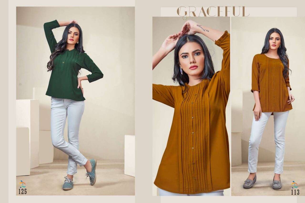 ALICE BY DOVI FASHION DESIGNER STYLISH FANCY COLORFUL BEAUTIFUL PARTY WEAR & ETHNIC WEAR COLLECTION IMPORTED TOPS AT WHOLESALE PRICE
