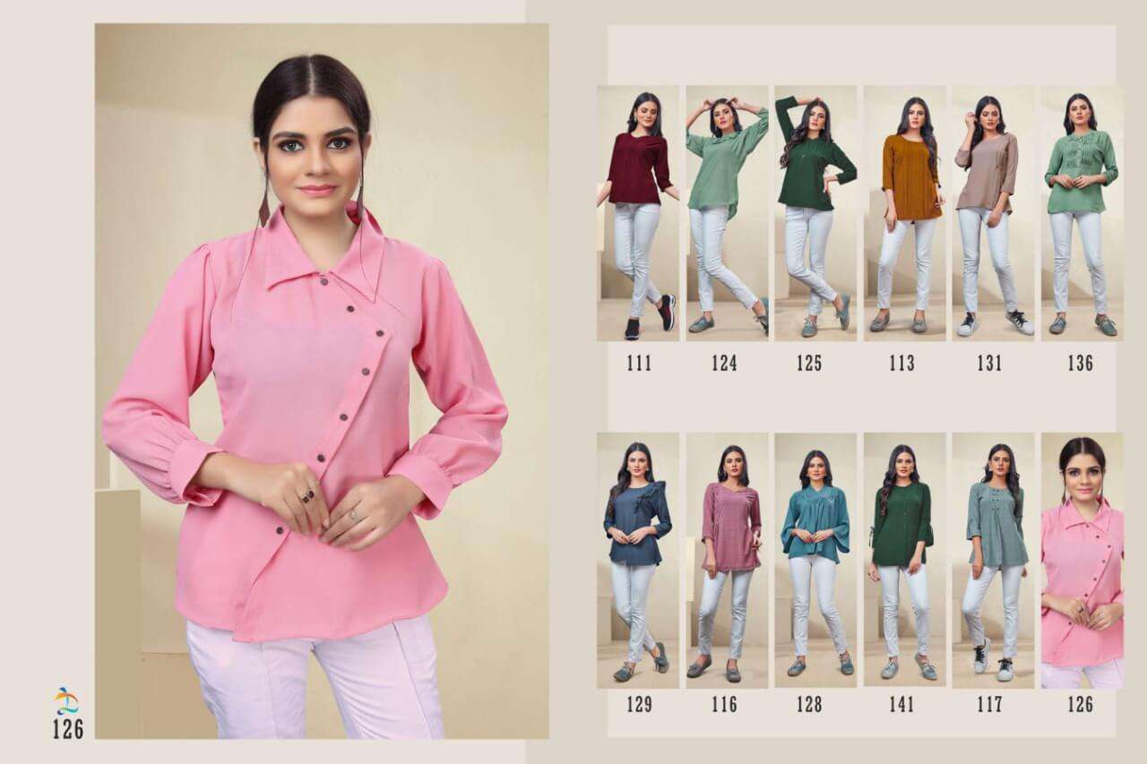 ALICE BY DOVI FASHION DESIGNER STYLISH FANCY COLORFUL BEAUTIFUL PARTY WEAR & ETHNIC WEAR COLLECTION IMPORTED TOPS AT WHOLESALE PRICE