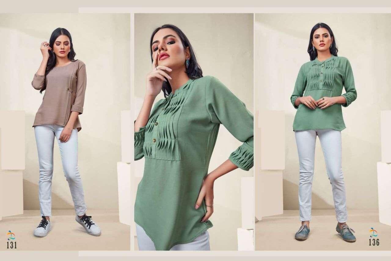 ALICE BY DOVI FASHION DESIGNER STYLISH FANCY COLORFUL BEAUTIFUL PARTY WEAR & ETHNIC WEAR COLLECTION IMPORTED TOPS AT WHOLESALE PRICE