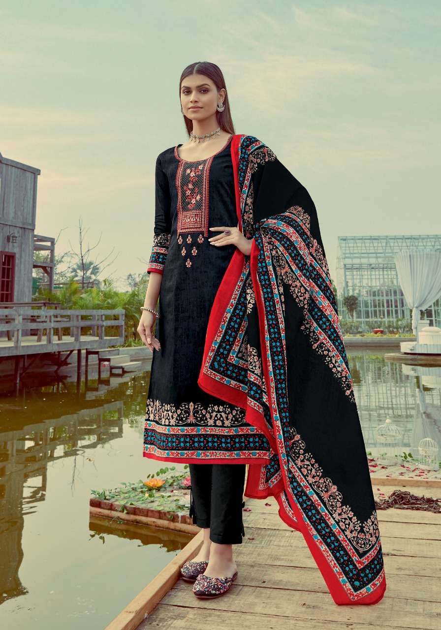 ABEERA VOL-4 BY VASTU TEX 10001 TO 10010 SERIES BEAUTIFUL SUITS COLORFUL STYLISH FANCY CASUAL WEAR & ETHNIC WEAR LAWN COTTON PRINT WITH WORK DRESSES AT WHOLESALE PRICE
