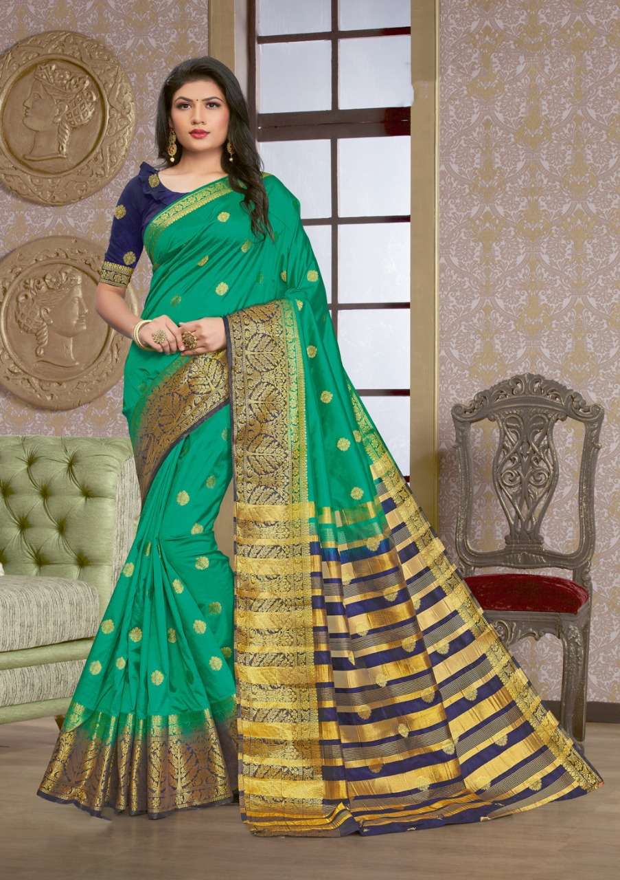 SAANVI SILK BY SANGAM PRINTS 1001 TO 1006 SERIES INDIAN TRADITIONAL WEAR COLLECTION BEAUTIFUL STYLISH FANCY COLORFUL PARTY WEAR & OCCASIONAL WEAR SILK SAREES AT WHOLESALE PRICE