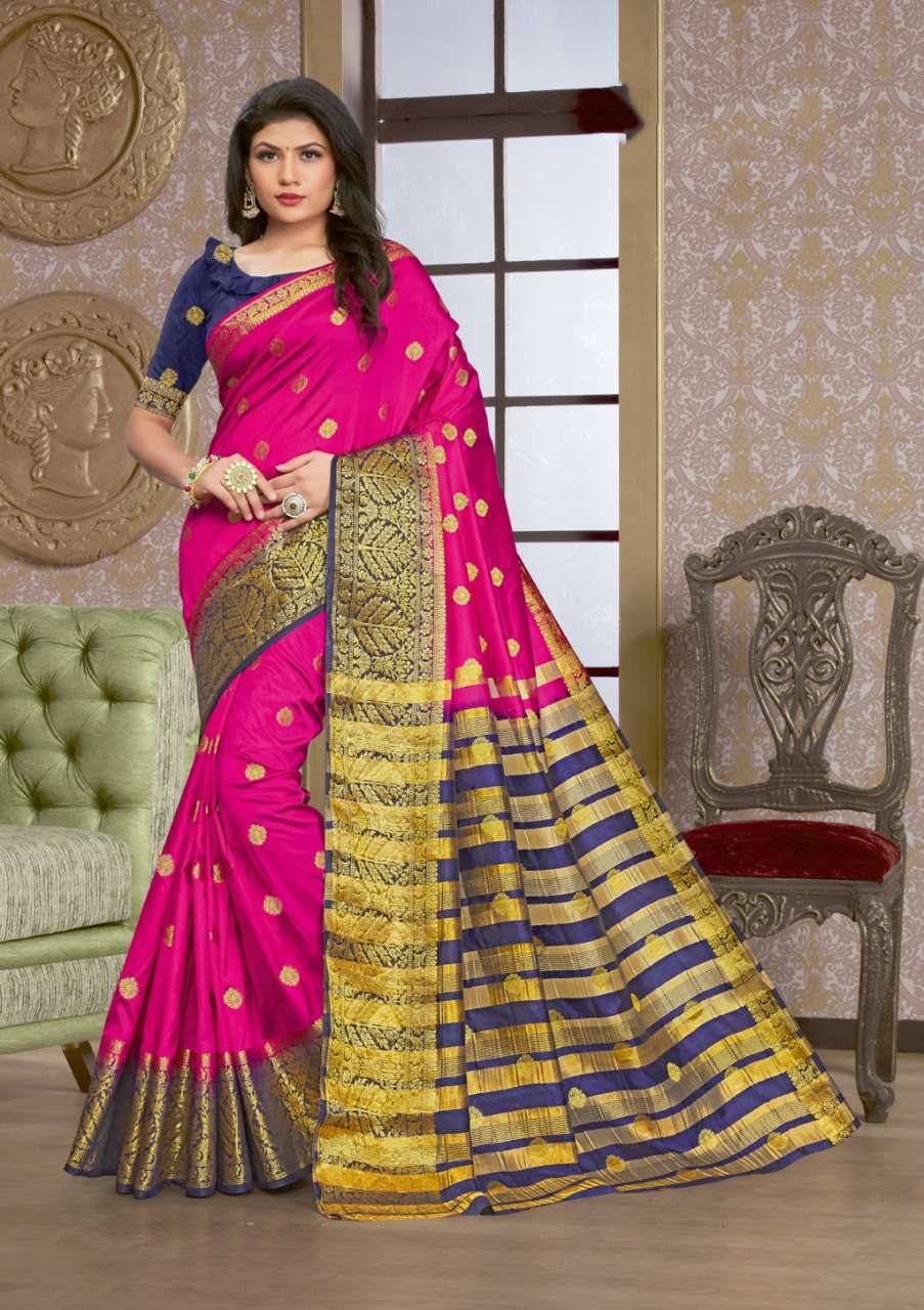 SAANVI SILK BY SANGAM PRINTS 1001 TO 1006 SERIES INDIAN TRADITIONAL WEAR COLLECTION BEAUTIFUL STYLISH FANCY COLORFUL PARTY WEAR & OCCASIONAL WEAR SILK SAREES AT WHOLESALE PRICE