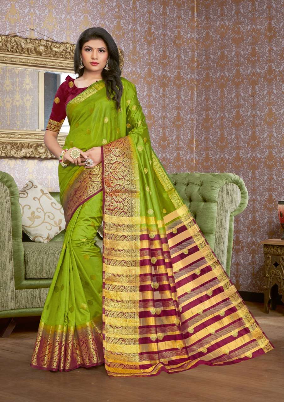 SAANVI SILK BY SANGAM PRINTS 1001 TO 1006 SERIES INDIAN TRADITIONAL WEAR COLLECTION BEAUTIFUL STYLISH FANCY COLORFUL PARTY WEAR & OCCASIONAL WEAR SILK SAREES AT WHOLESALE PRICE