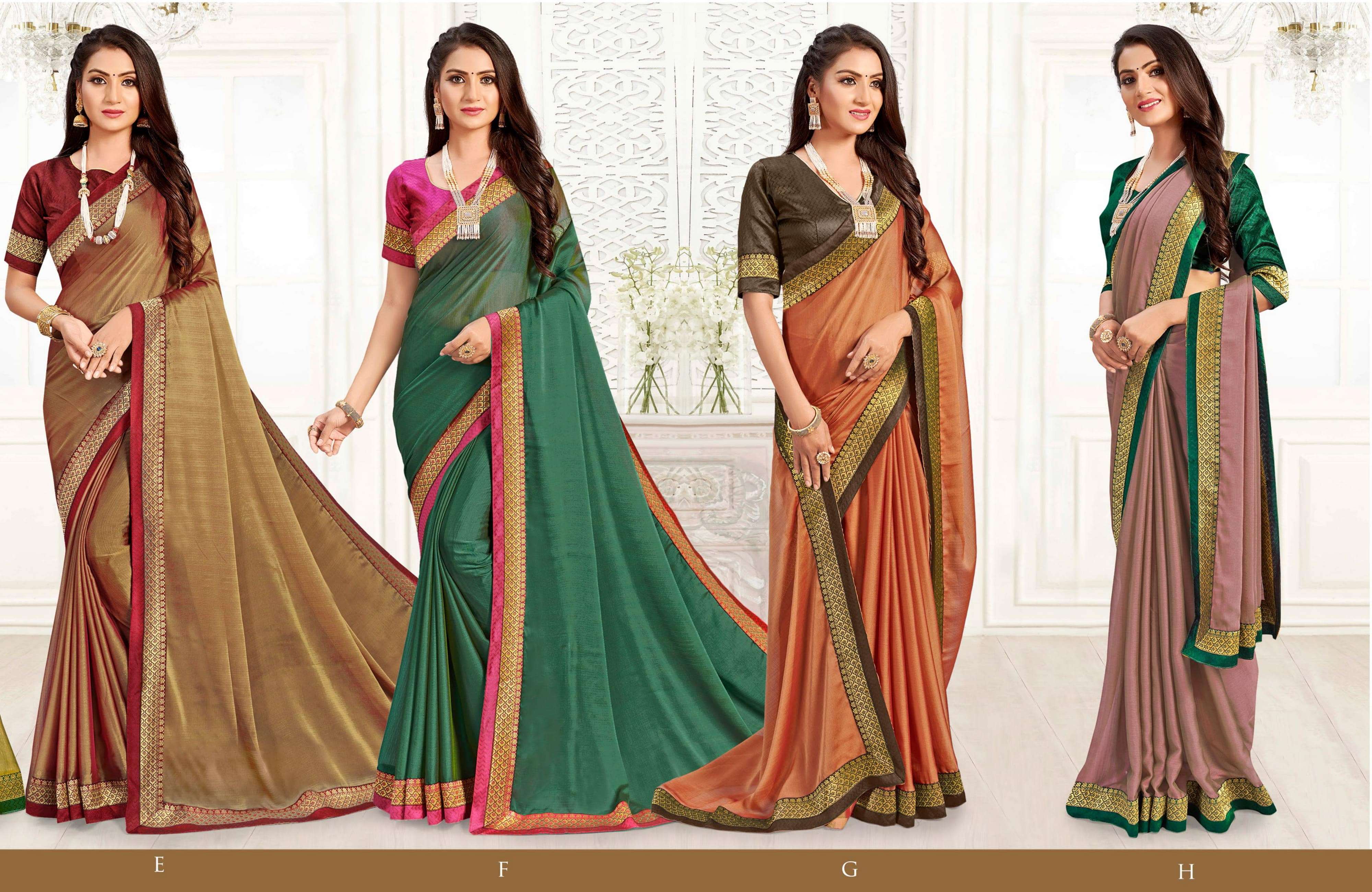IPL BY SHRAVYA FASHION A TO H SERIES INDIAN TRADITIONAL WEAR COLLECTION BEAUTIFUL STYLISH FANCY COLORFUL PARTY WEAR & OCCASIONAL WEAR CHIFFON SILK SAREES AT WHOLESALE PRICE