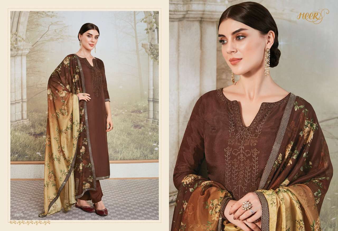 HEER SALE BY HEER DESIGNER SUITS COLLECTION BEAUTIFUL STYLISH FANCY COLORFUL PARTY WEAR & OCCASIONAL WEAR FANCY DRESSES AT WHOLESALE PRICE