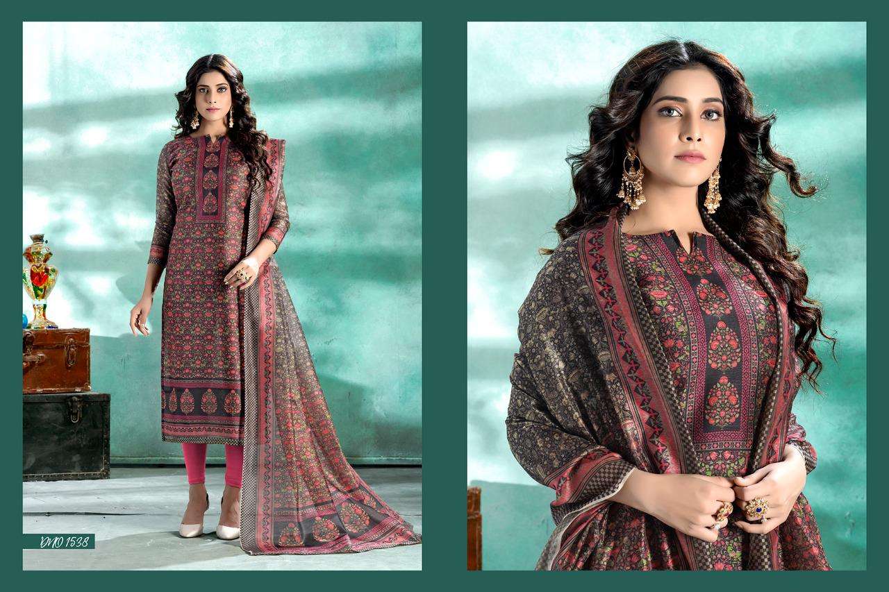 CALIBER BY RANI TRENDZ 1537 TO 1544 SERIES BEAUTIFUL SUITS COLORFUL STYLISH FANCY CASUAL WEAR & ETHNIC WEAR MODAL CHANDERI DRESSES AT WHOLESALE PRICE