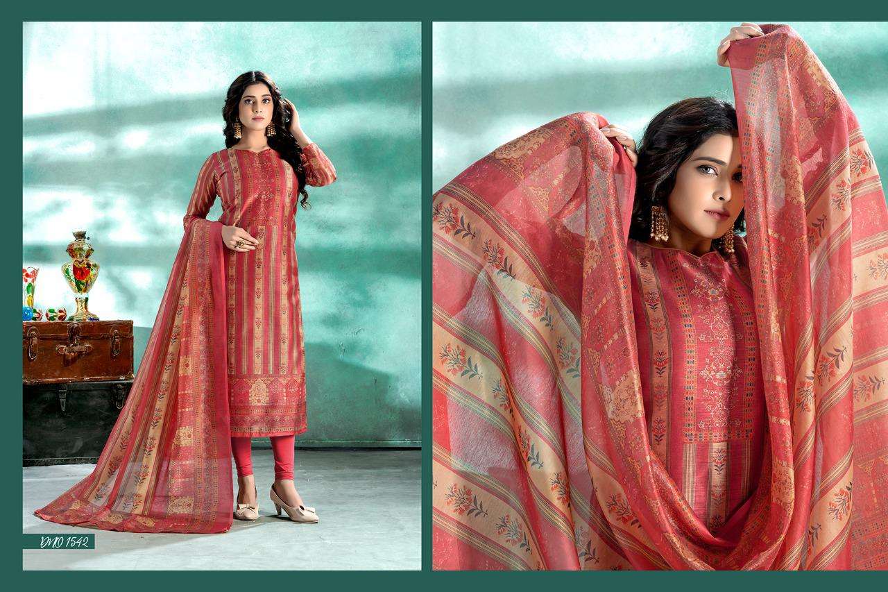CALIBER BY RANI TRENDZ 1537 TO 1544 SERIES BEAUTIFUL SUITS COLORFUL STYLISH FANCY CASUAL WEAR & ETHNIC WEAR MODAL CHANDERI DRESSES AT WHOLESALE PRICE