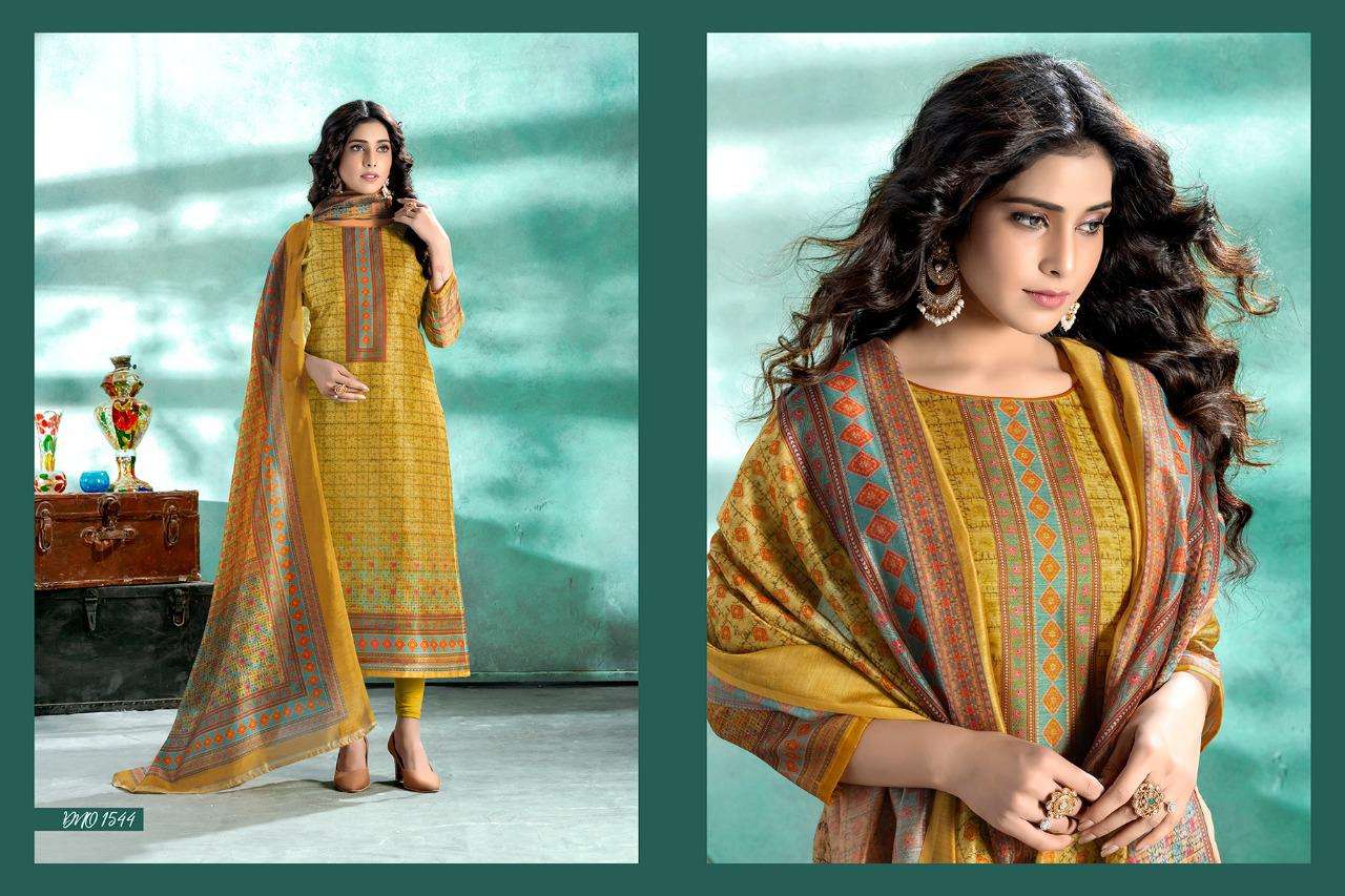 CALIBER BY RANI TRENDZ 1537 TO 1544 SERIES BEAUTIFUL SUITS COLORFUL STYLISH FANCY CASUAL WEAR & ETHNIC WEAR MODAL CHANDERI DRESSES AT WHOLESALE PRICE