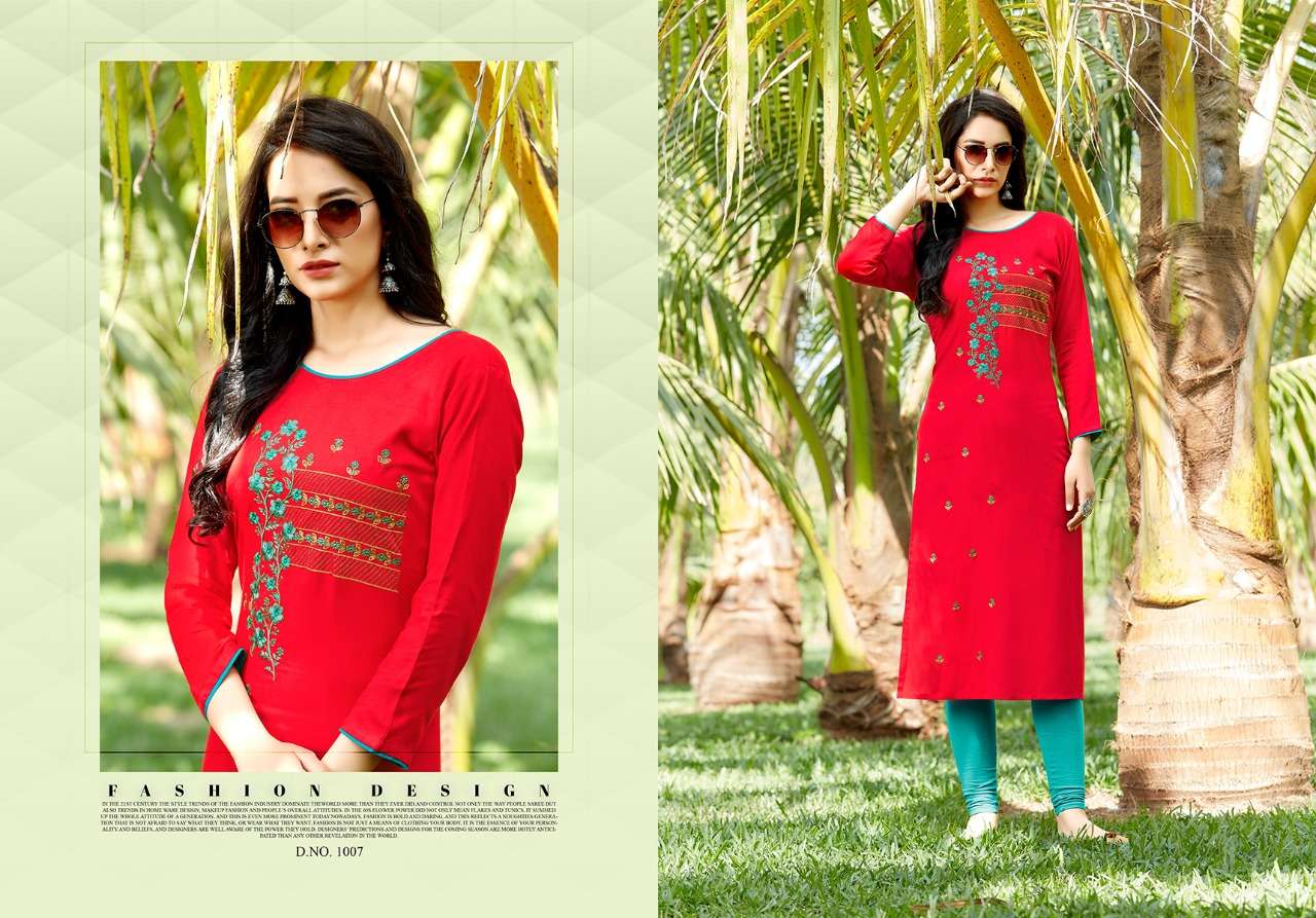 AALIYA VOL-2 BY JINESH NX 1001 TO 1008 SERIES DESIGNER STYLISH FANCY COLORFUL BEAUTIFUL PARTY WEAR & ETHNIC WEAR COLLECTION RAYON HANDWORK KURTIS AT WHOLESALE PRICE