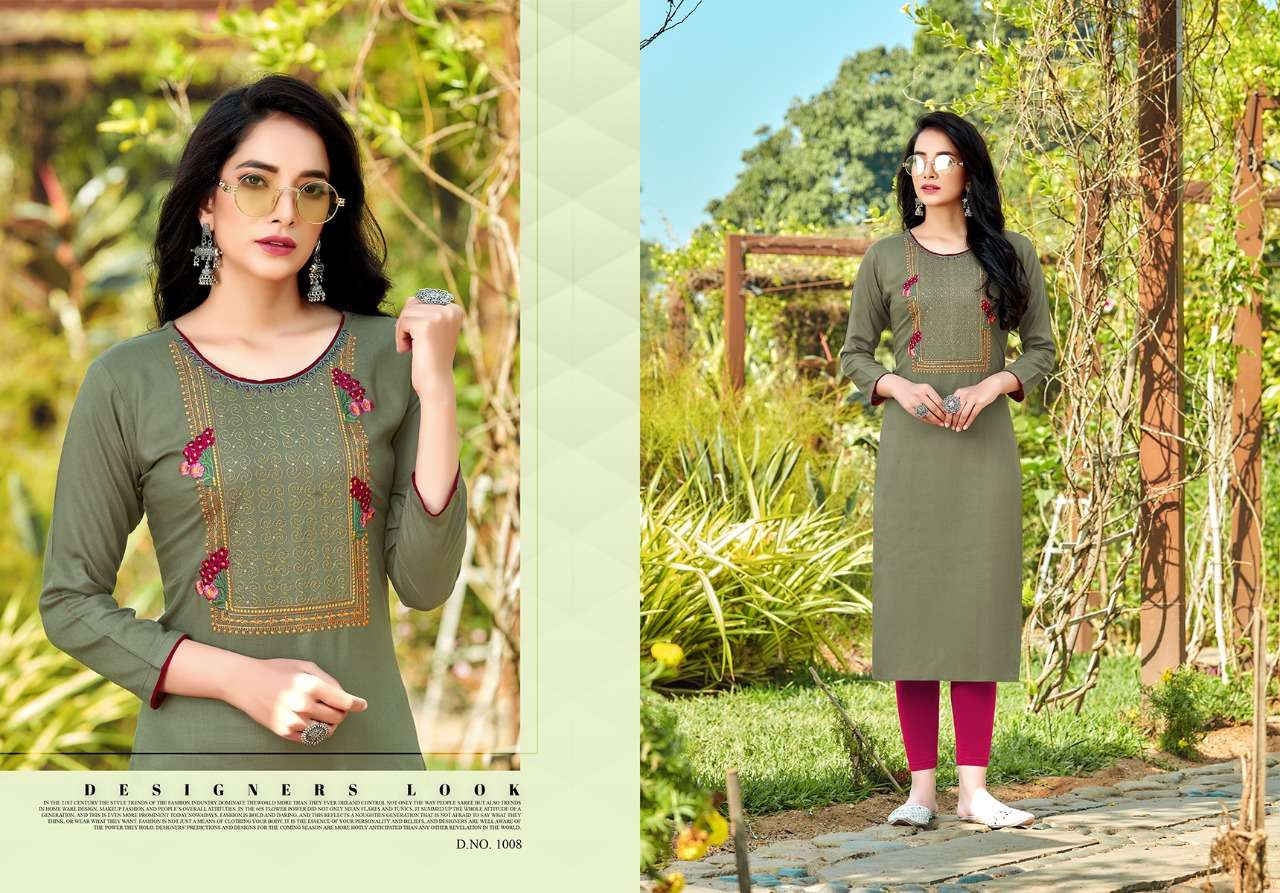 AALIYA VOL-2 BY JINESH NX 1001 TO 1008 SERIES DESIGNER STYLISH FANCY COLORFUL BEAUTIFUL PARTY WEAR & ETHNIC WEAR COLLECTION RAYON HANDWORK KURTIS AT WHOLESALE PRICE