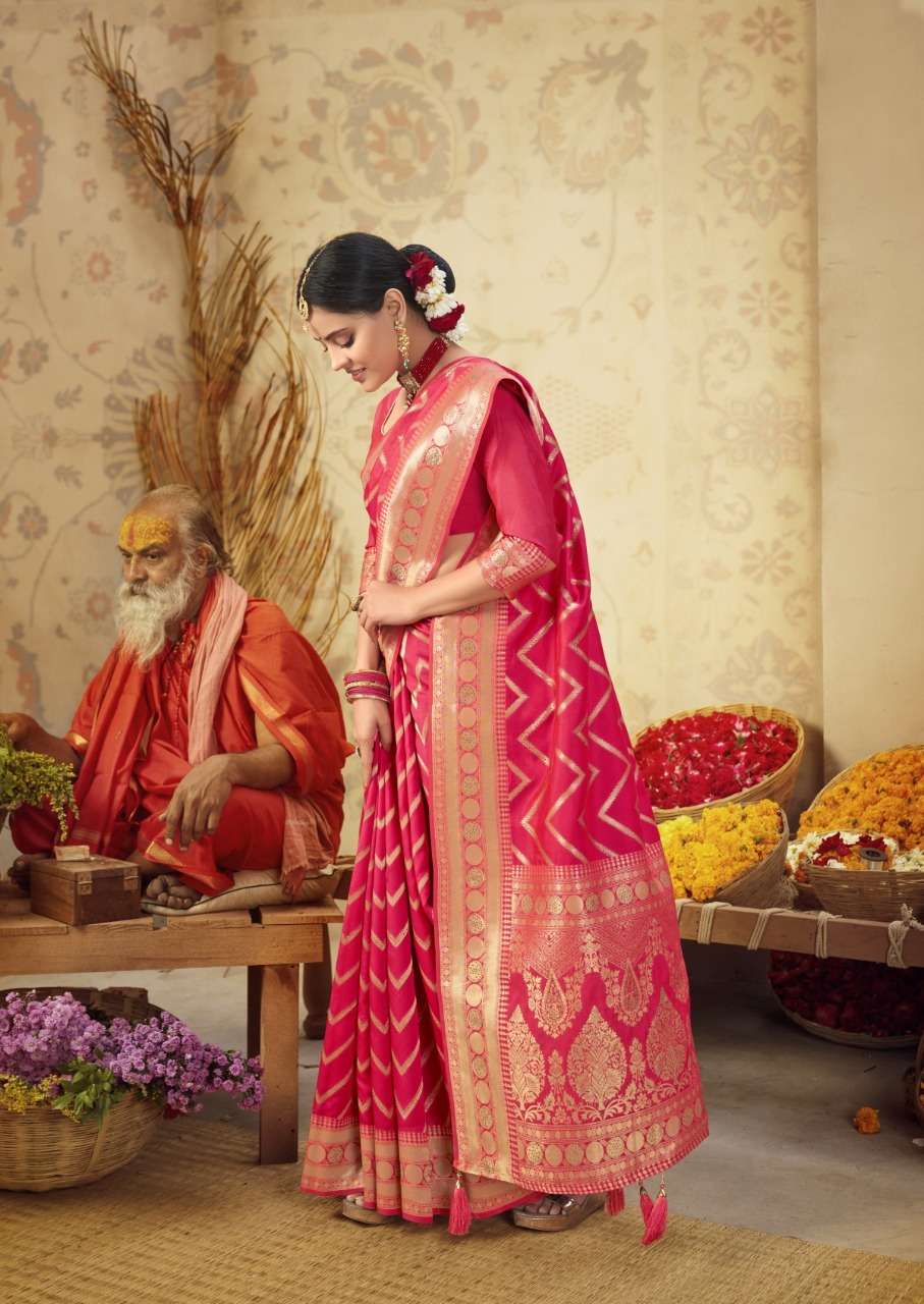 SKS VOL-51 BY SHAKUNT 29411 TO 29418 SERIES INDIAN TRADITIONAL WEAR COLLECTION BEAUTIFUL STYLISH FANCY COLORFUL PARTY WEAR & OCCASIONAL WEAR SOFT SILK SAREES AT WHOLESALE PRICE