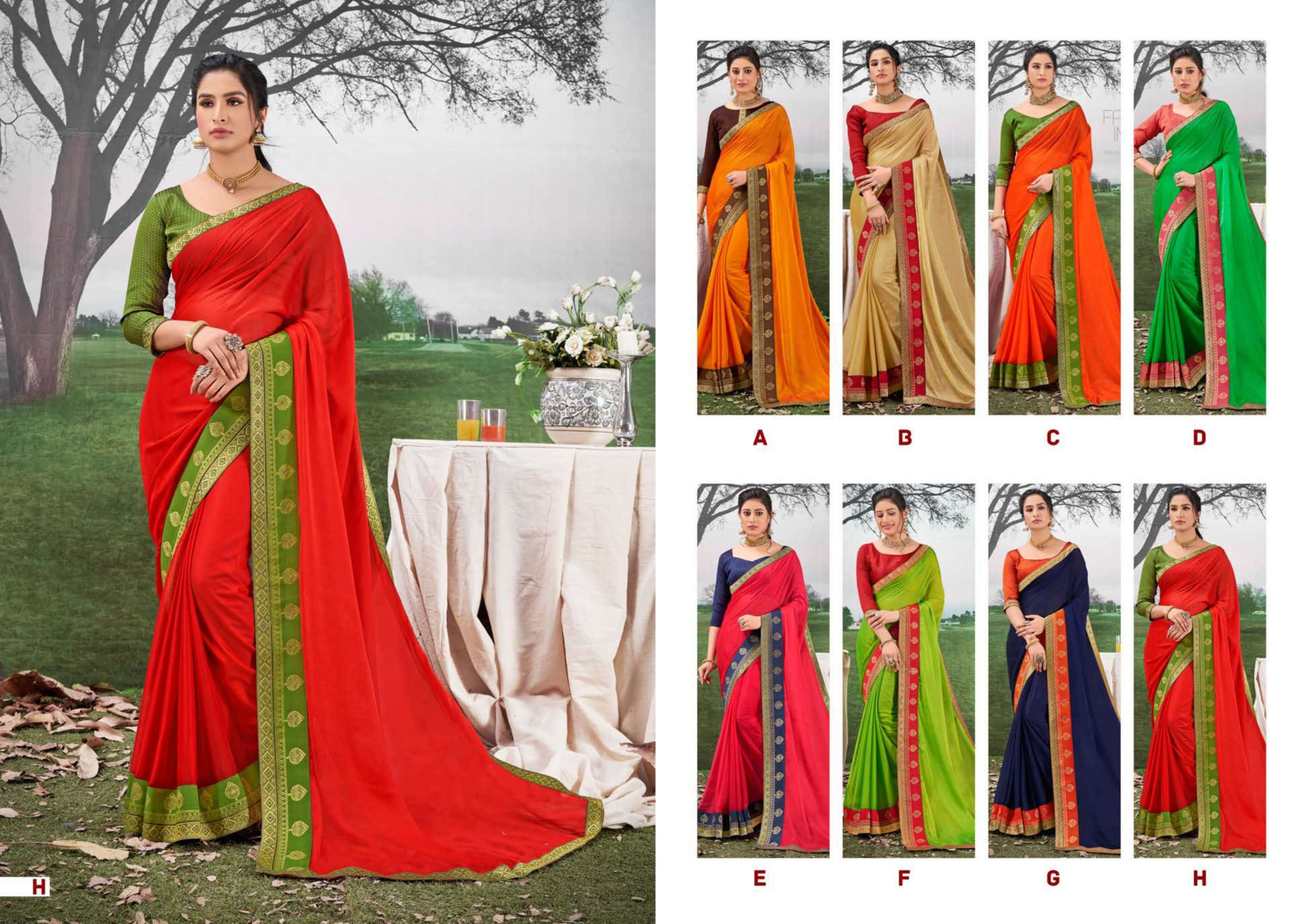 NAYANTARA BY SHRAVYA A TO H SERIES INDIAN TRADITIONAL WEAR COLLECTION BEAUTIFUL STYLISH FANCY COLORFUL PARTY WEAR & OCCASIONAL WEAR CHIFFON SILK SAREES AT WHOLESALE PRICE
