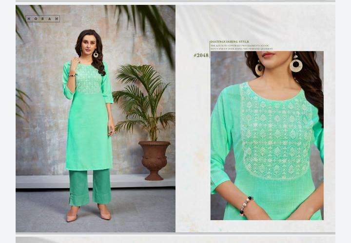 NORJA BY NORAH 2048 TO 2051 SERIES DESIGNER STYLISH FANCY COLORFUL BEAUTIFUL PARTY WEAR & ETHNIC WEAR COLLECTION RAYON EMBROIDERY KURTIS AT WHOLESALE PRICE