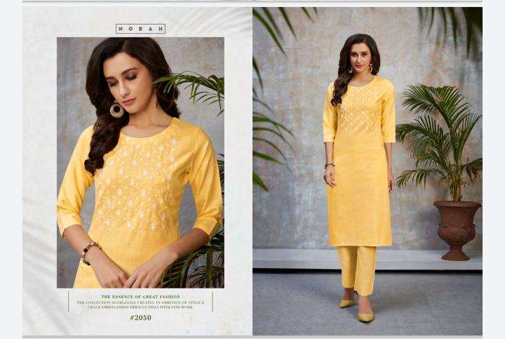 NORJA BY NORAH 2048 TO 2051 SERIES DESIGNER STYLISH FANCY COLORFUL BEAUTIFUL PARTY WEAR & ETHNIC WEAR COLLECTION RAYON EMBROIDERY KURTIS AT WHOLESALE PRICE