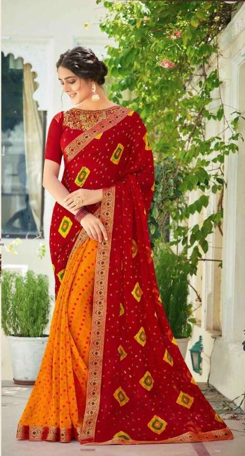 SHIVALIKA VOL-10 BY SEEMA SAREES 10001 TO 10010 SERIES INDIAN TRADITIONAL WEAR COLLECTION BEAUTIFUL STYLISH FANCY COLORFUL PARTY WEAR & OCCASIONAL WEAR HEAVY GEORGETTE SAREES AT WHOLESALE PRICE
