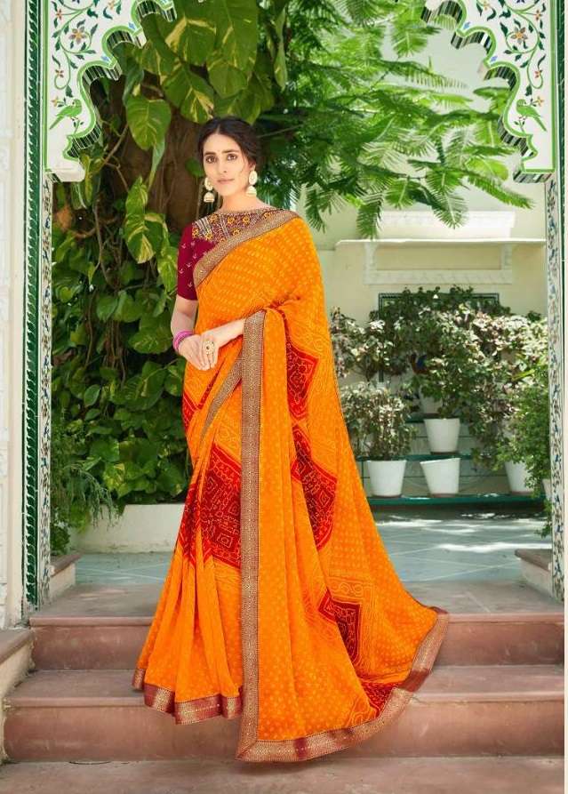 SHIVALIKA VOL-10 BY SEEMA SAREES 10001 TO 10010 SERIES INDIAN TRADITIONAL WEAR COLLECTION BEAUTIFUL STYLISH FANCY COLORFUL PARTY WEAR & OCCASIONAL WEAR HEAVY GEORGETTE SAREES AT WHOLESALE PRICE