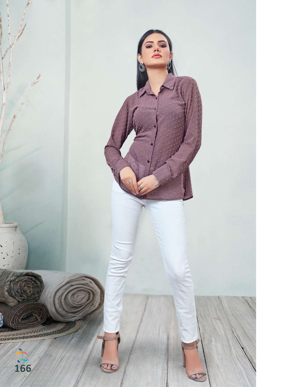ALEEZA BY DOVI FASHION 160 TO 168 SERIES DESIGNER STYLISH FANCY COLORFUL BEAUTIFUL PARTY WEAR & ETHNIC WEAR COLLECTION CHIFFON TOPS AT WHOLESALE PRICE