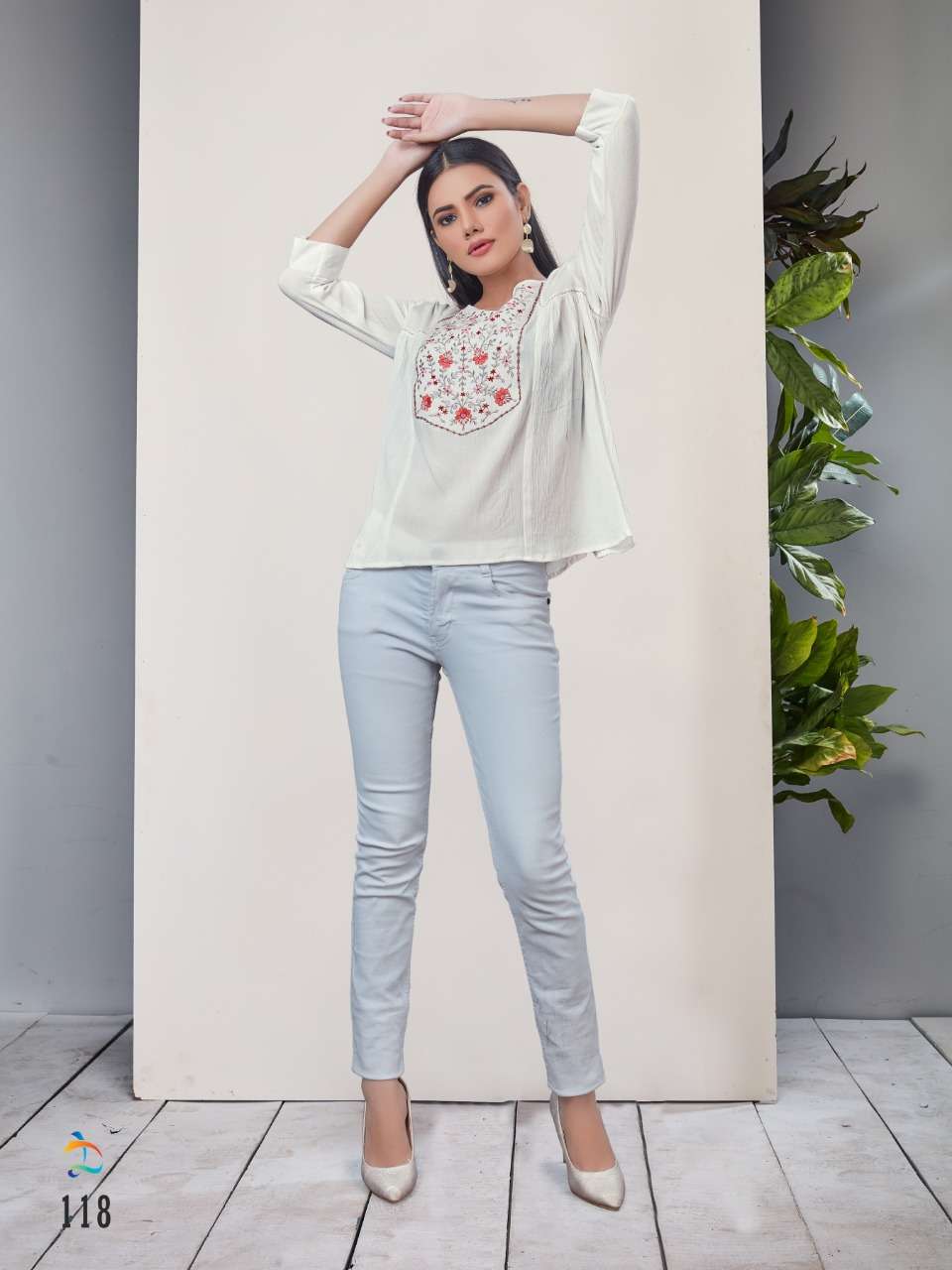 ELLEN BY DOVI FASHION DESIGNER STYLISH FANCY COLORFUL BEAUTIFUL PARTY WEAR & ETHNIC WEAR COLLECTION RAYON TOPS AT WHOLESALE PRICE
