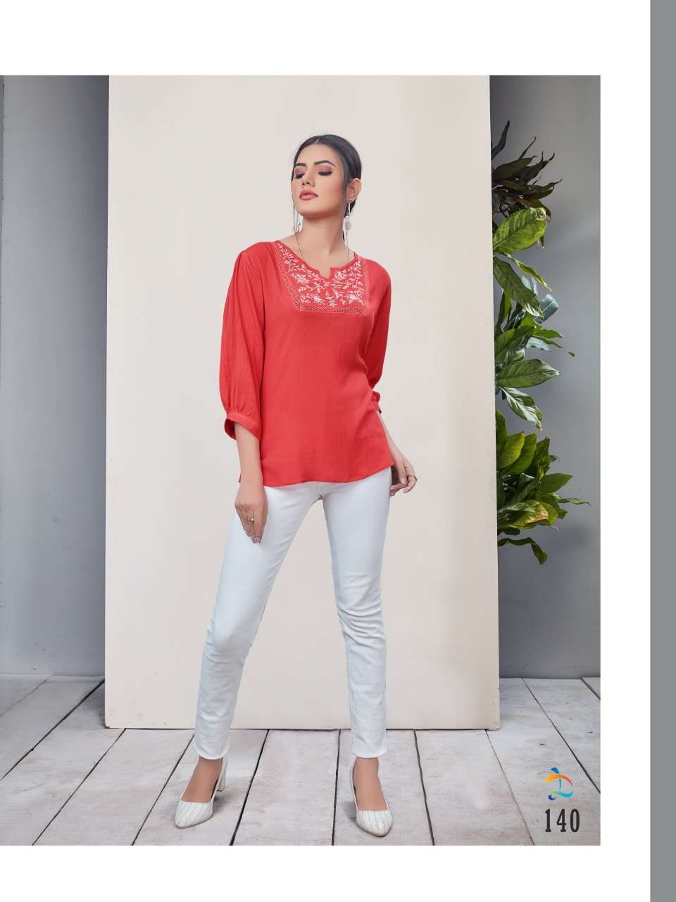 ELLEN BY DOVI FASHION DESIGNER STYLISH FANCY COLORFUL BEAUTIFUL PARTY WEAR & ETHNIC WEAR COLLECTION RAYON TOPS AT WHOLESALE PRICE