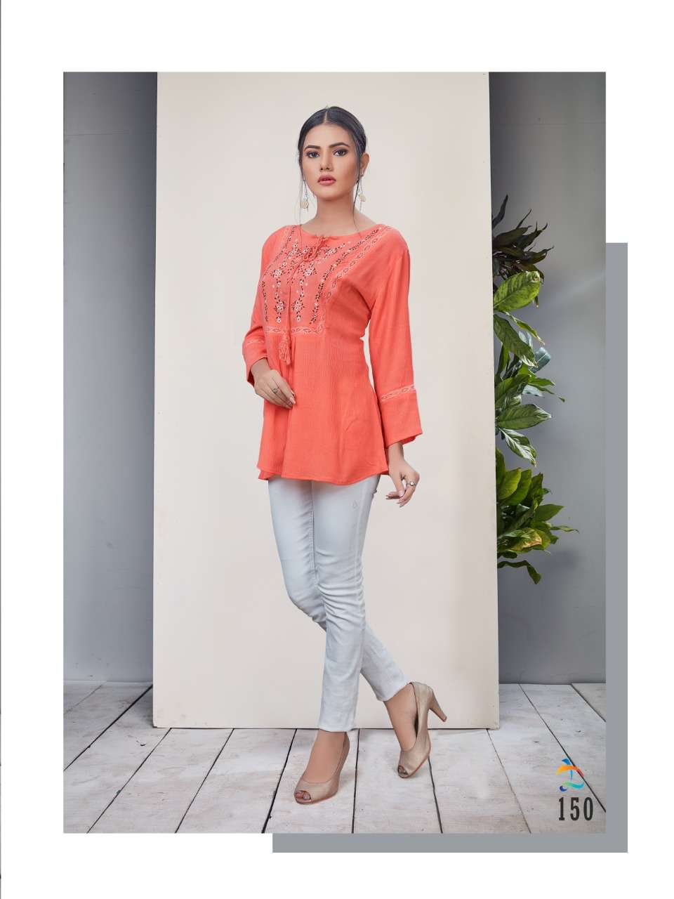ELLEN BY DOVI FASHION DESIGNER STYLISH FANCY COLORFUL BEAUTIFUL PARTY WEAR & ETHNIC WEAR COLLECTION RAYON TOPS AT WHOLESALE PRICE