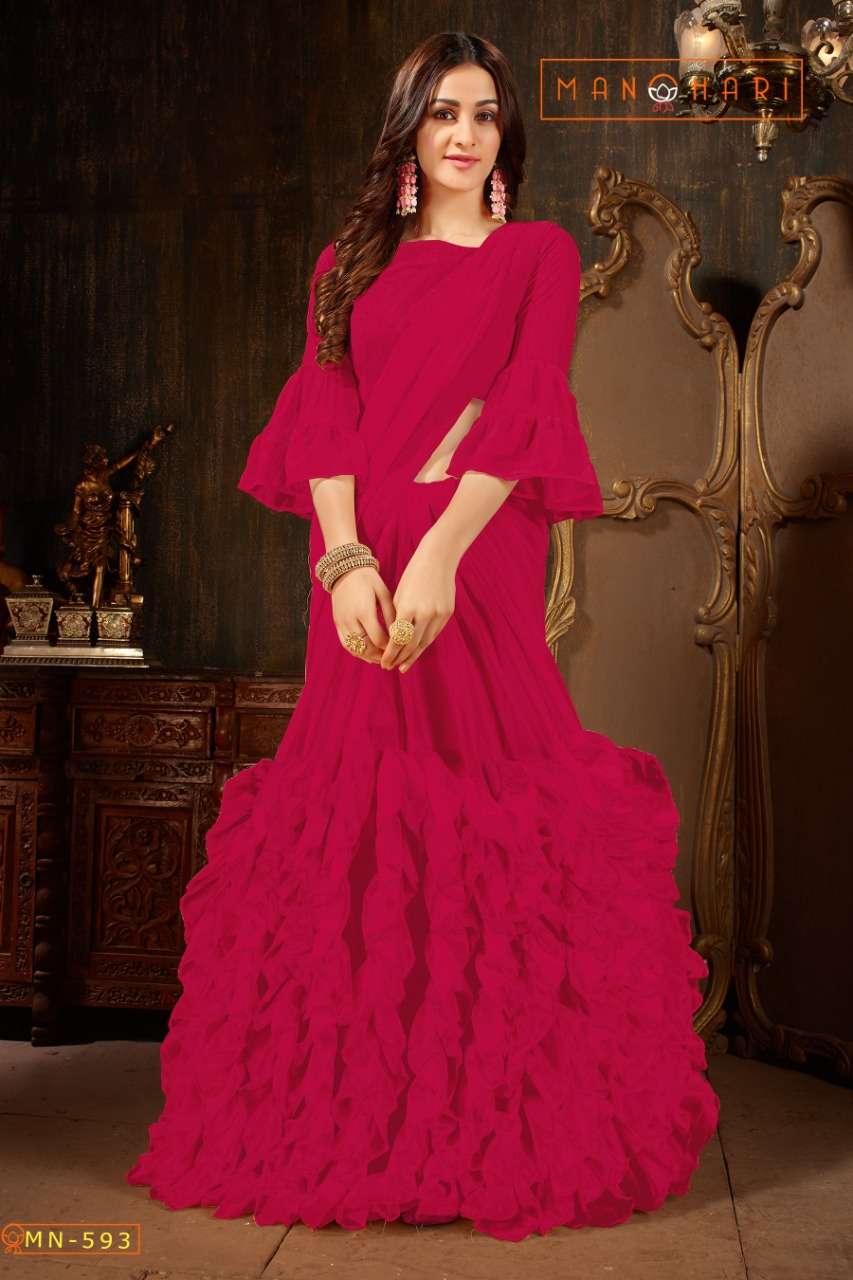 MANOHARI VOL-4 BY MANOHARI INDIAN TRADITIONAL WEAR COLLECTION BEAUTIFUL STYLISH FANCY COLORFUL PARTY WEAR & OCCASIONAL WEAR VICHITRA SILK SAREES AT WHOLESALE PRICE