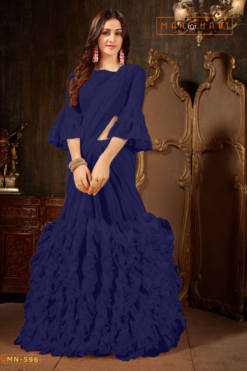 MANOHARI VOL-4 BY MANOHARI INDIAN TRADITIONAL WEAR COLLECTION BEAUTIFUL STYLISH FANCY COLORFUL PARTY WEAR & OCCASIONAL WEAR VICHITRA SILK SAREES AT WHOLESALE PRICE