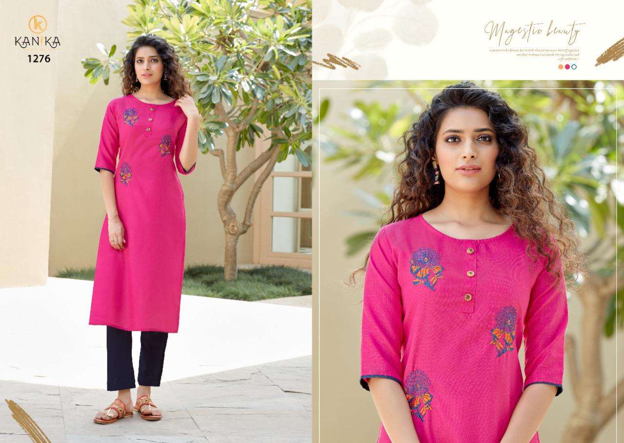 ADITI VOL-9 BY KANIKA 1273 TO 1282 SERIES DESIGNER STYLISH FANCY COLORFUL BEAUTIFUL PARTY WEAR & ETHNIC WEAR COLLECTION RUBY SILK EMBROIDERED KURTIS AT WHOLESALE PRICE