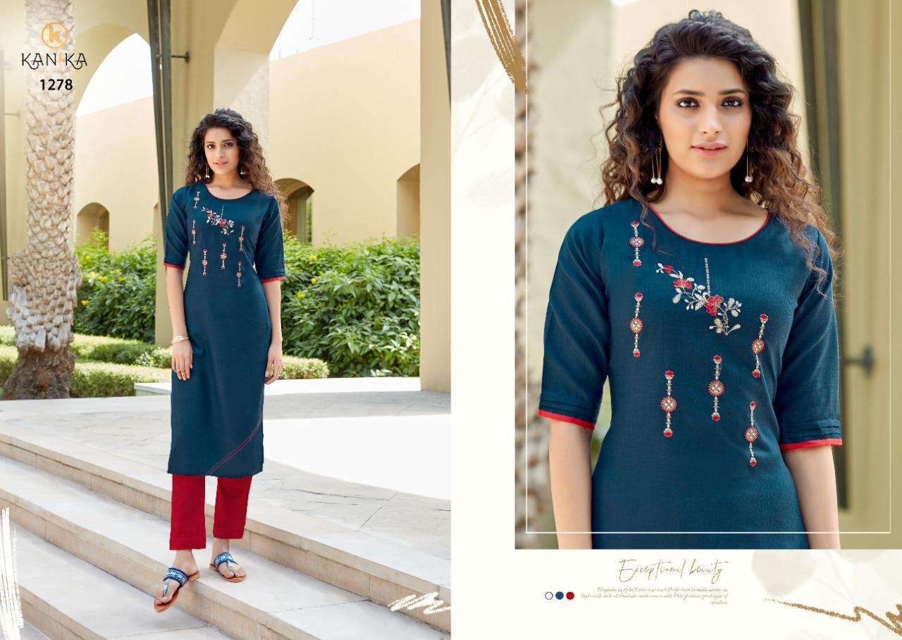 ADITI VOL-9 BY KANIKA 1273 TO 1282 SERIES DESIGNER STYLISH FANCY COLORFUL BEAUTIFUL PARTY WEAR & ETHNIC WEAR COLLECTION RUBY SILK EMBROIDERED KURTIS AT WHOLESALE PRICE