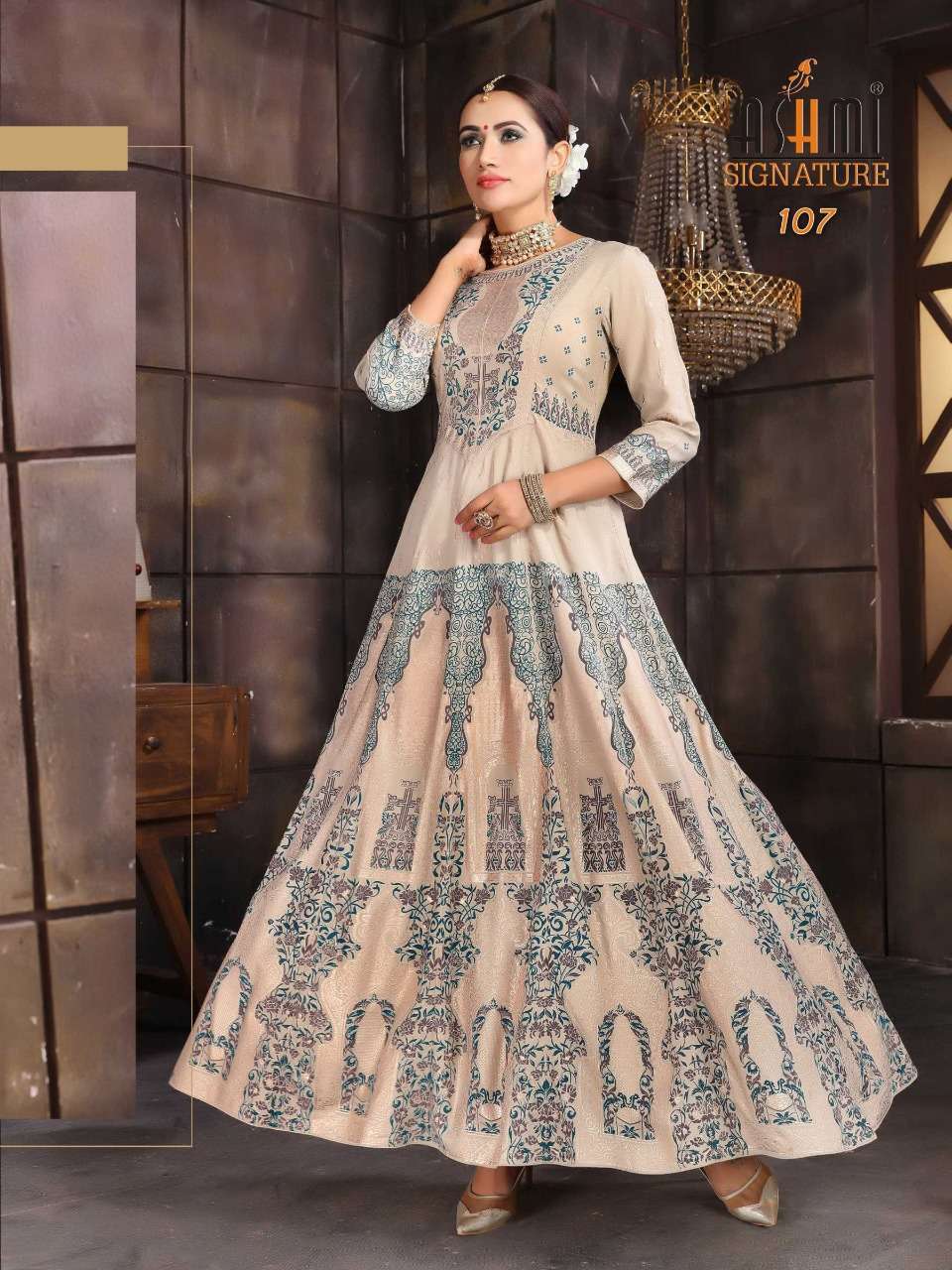 SAYONI BY ASHMI 101 TO 108 SERIES DESIGNER STYLISH FANCY COLORFUL BEAUTIFUL PARTY WEAR & ETHNIC WEAR COLLECTION RAYON FOIL PRINT GOWNS AT WHOLESALE PRICE