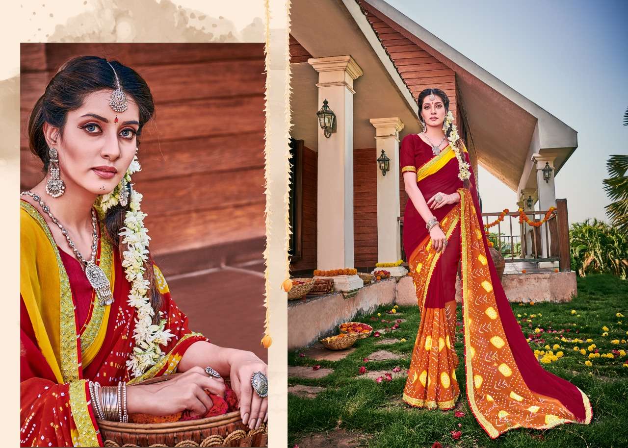 BANDHEJ BY ALVEERA 01 TO 12 SERIES INDIAN TRADITIONAL WEAR COLLECTION BEAUTIFUL STYLISH FANCY COLORFUL PARTY WEAR & OCCASIONAL WEAR VICHITRA SILK SAREES AT WHOLESALE PRICE