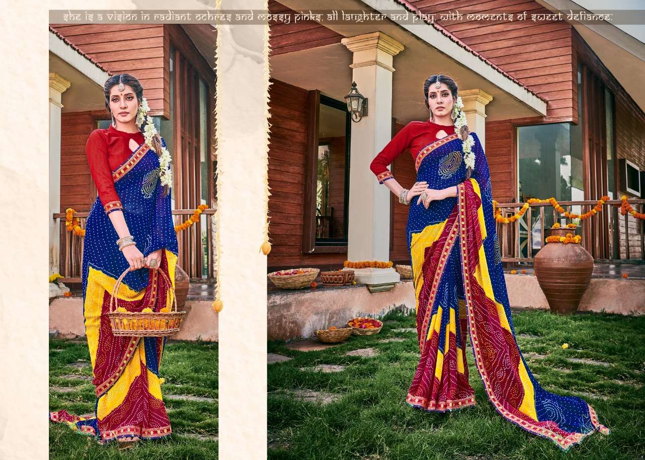 BANDHEJ BY ALVEERA 01 TO 12 SERIES INDIAN TRADITIONAL WEAR COLLECTION BEAUTIFUL STYLISH FANCY COLORFUL PARTY WEAR & OCCASIONAL WEAR VICHITRA SILK SAREES AT WHOLESALE PRICE