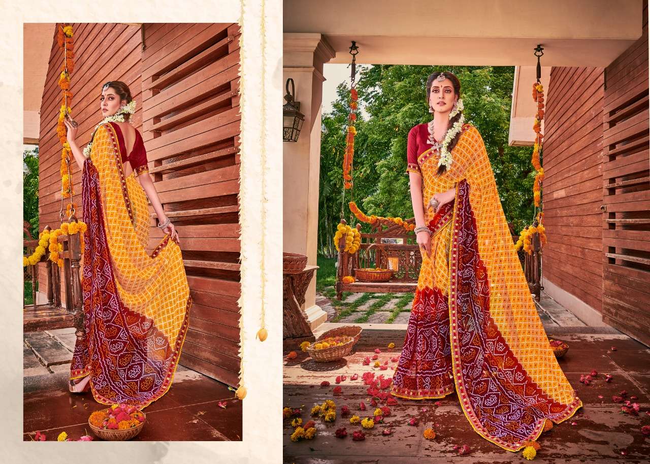 BANDHEJ BY ALVEERA 01 TO 12 SERIES INDIAN TRADITIONAL WEAR COLLECTION BEAUTIFUL STYLISH FANCY COLORFUL PARTY WEAR & OCCASIONAL WEAR VICHITRA SILK SAREES AT WHOLESALE PRICE