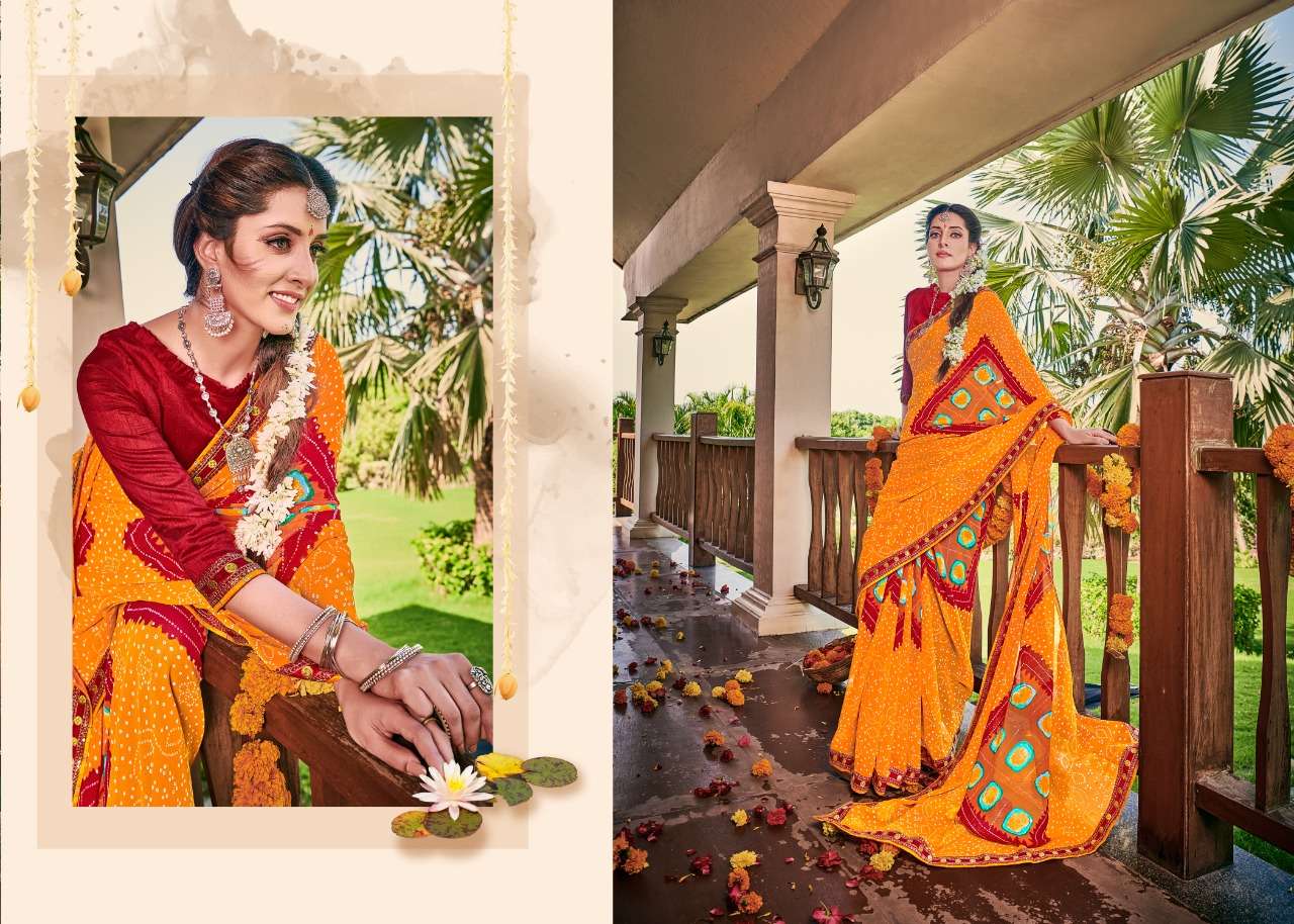 BANDHEJ BY ALVEERA 01 TO 12 SERIES INDIAN TRADITIONAL WEAR COLLECTION BEAUTIFUL STYLISH FANCY COLORFUL PARTY WEAR & OCCASIONAL WEAR VICHITRA SILK SAREES AT WHOLESALE PRICE
