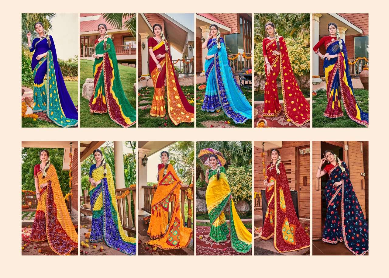 BANDHEJ BY ALVEERA 01 TO 12 SERIES INDIAN TRADITIONAL WEAR COLLECTION BEAUTIFUL STYLISH FANCY COLORFUL PARTY WEAR & OCCASIONAL WEAR VICHITRA SILK SAREES AT WHOLESALE PRICE