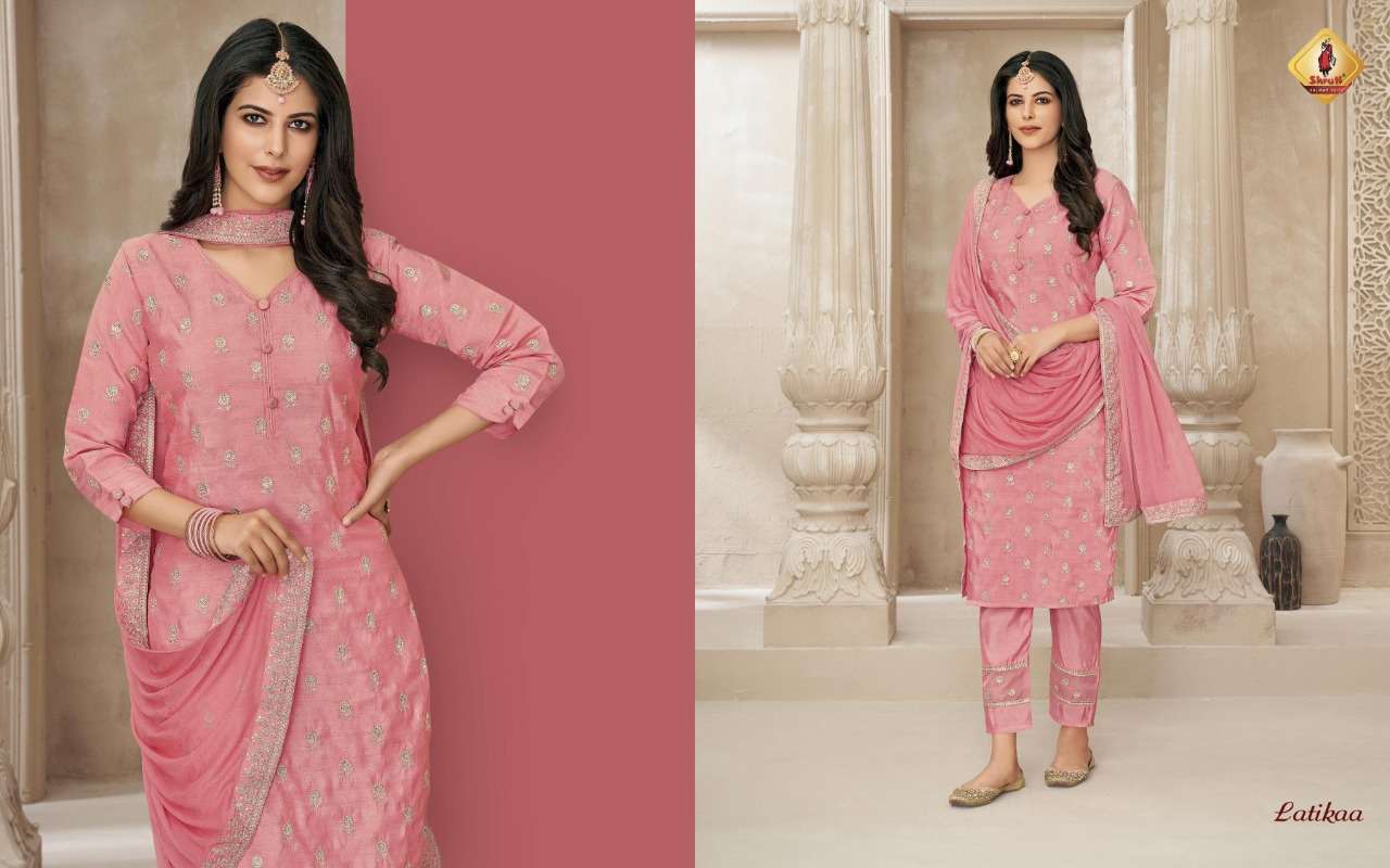 JHAKAS BY SHRUTI 01 TO 07 SERIES BEAUTIFUL SUITS COLORFUL STYLISH FANCY CASUAL WEAR & ETHNIC WEAR PURE CHANDERI DRESSES AT WHOLESALE PRICE