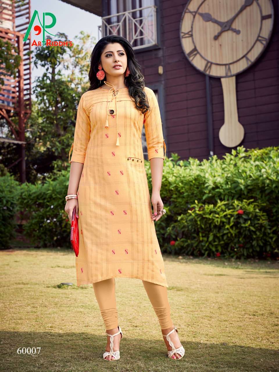 TJORI BY ART RIDDHS 60001 TO 60007 SERIES DESIGNER STYLISH FANCY COLORFUL BEAUTIFUL PARTY WEAR & ETHNIC WEAR COLLECTION JACQUARD COTTON EMBROIDERY KURTIS AT WHOLESALE PRICE