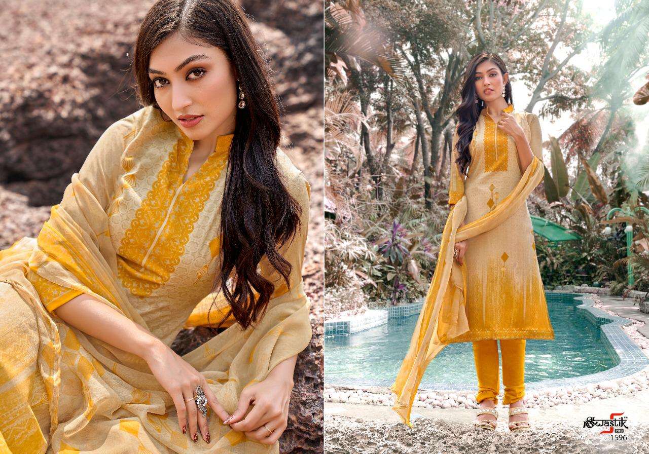 SWASTIK VOL-45 BY ANMOL TEX 1581 TO 1598 SERIES BEAUTIFUL SUITS COLORFUL STYLISH FANCY CASUAL WEAR & ETHNIC WEAR AMERICAN CREPE PRINT DRESSES AT WHOLESALE PRICE