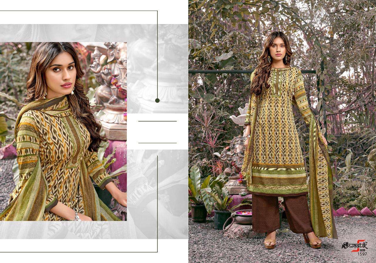 SWASTIK VOL-45 BY ANMOL TEX 1581 TO 1598 SERIES BEAUTIFUL SUITS COLORFUL STYLISH FANCY CASUAL WEAR & ETHNIC WEAR AMERICAN CREPE PRINT DRESSES AT WHOLESALE PRICE