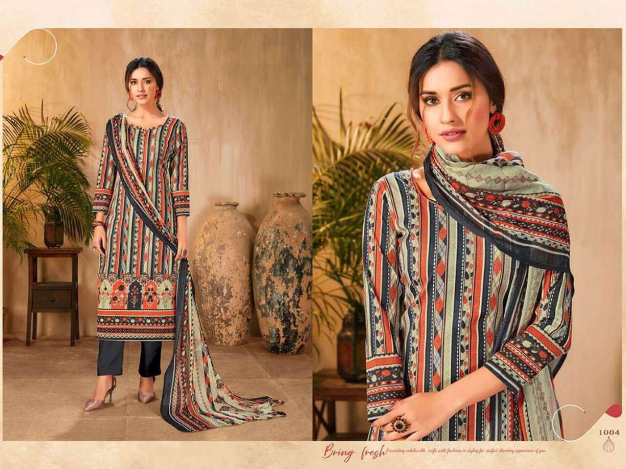 NOOR BY A SERIES 1001 TO 1008 SERIES BEAUTIFUL SUITS COLORFUL STYLISH FANCY CASUAL WEAR & ETHNIC WEAR PURE CAMBRIC DIGITAL PRINT DRESSES AT WHOLESALE PRICE
