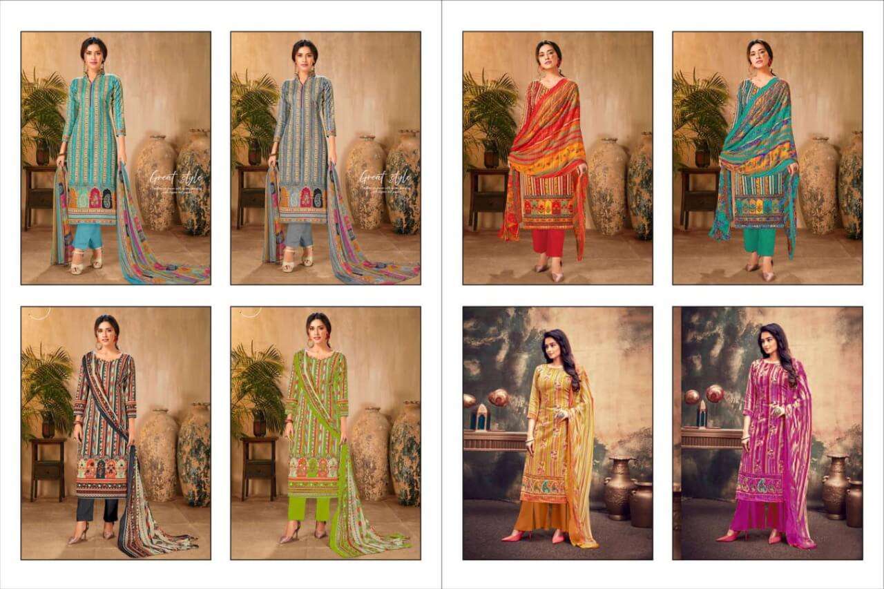 NOOR BY A SERIES 1001 TO 1008 SERIES BEAUTIFUL SUITS COLORFUL STYLISH FANCY CASUAL WEAR & ETHNIC WEAR PURE CAMBRIC DIGITAL PRINT DRESSES AT WHOLESALE PRICE