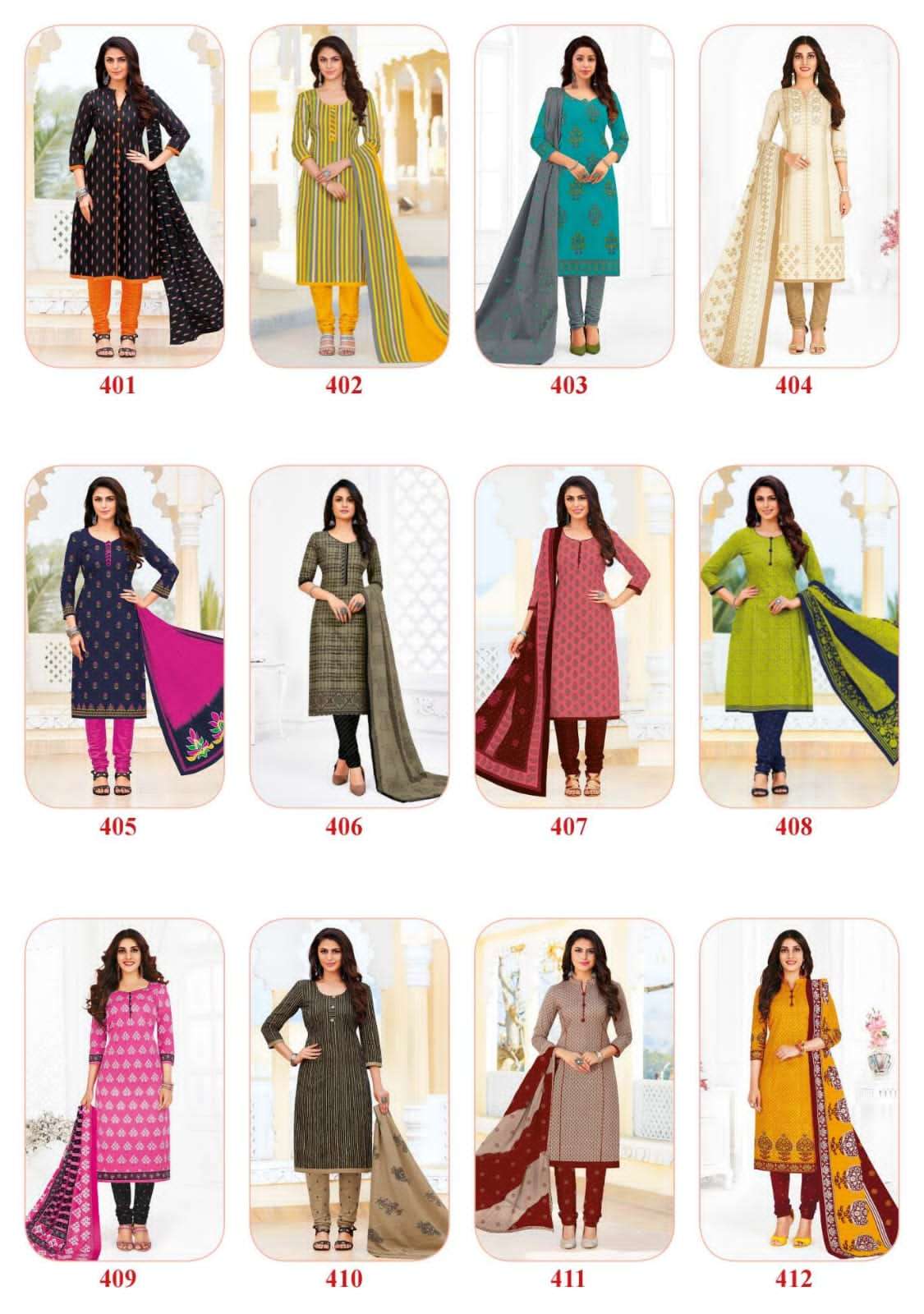 JEEYA VOL-4 BY GANPATI COTTON SUITS 401 TO 418 SERIES BEAUTIFUL SUITS COLORFUL STYLISH FANCY CASUAL WEAR & ETHNIC WEAR COTTON DRESSES AT WHOLESALE PRICE