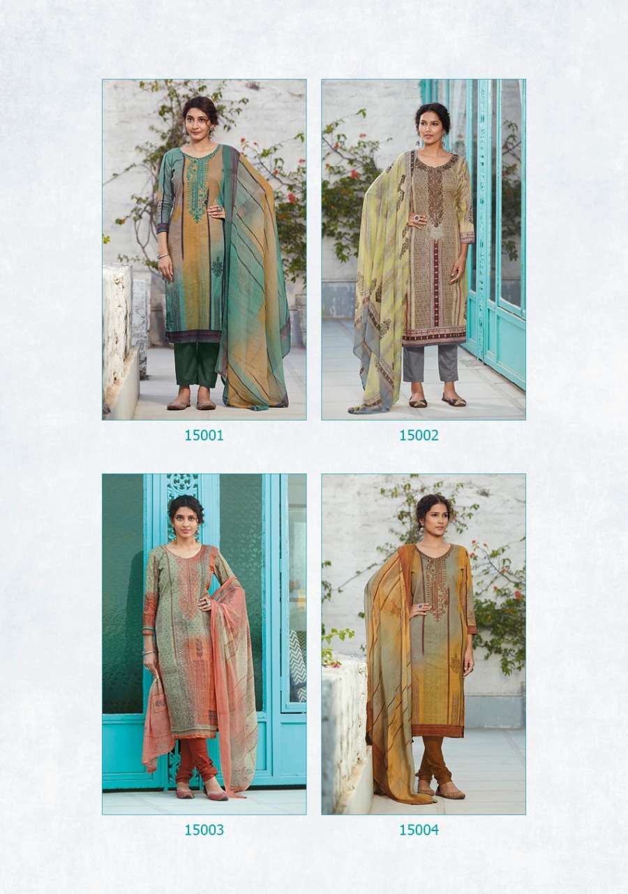 AMORA BY VIDHATRI 15001 TO 15008 SERIES BEAUTIFUL SUITS COLORFUL STYLISH FANCY CASUAL WEAR & ETHNIC WEAR PURE LAWN COTTON PRINT EMBROIDERED DRESSES AT WHOLESALE PRICE