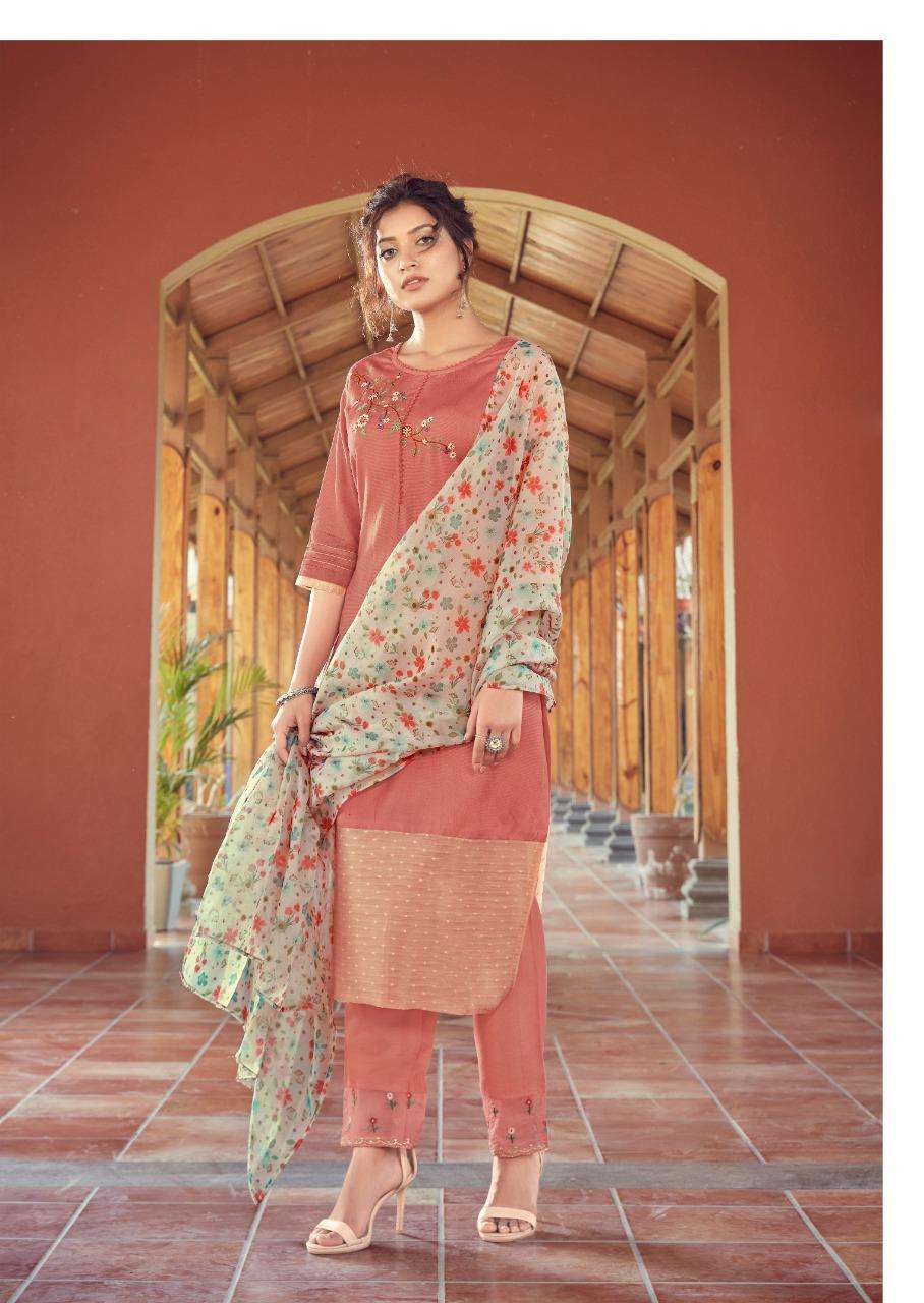 BLOOM VOL-2 BY VINK 1091 TO 1096 SERIES BEAUTIFUL SUITS COLORFUL STYLISH FANCY CASUAL WEAR & ETHNIC WEAR PURE VISCOSE WITH DAMAN WORK DRESSES AT WHOLESALE PRICE