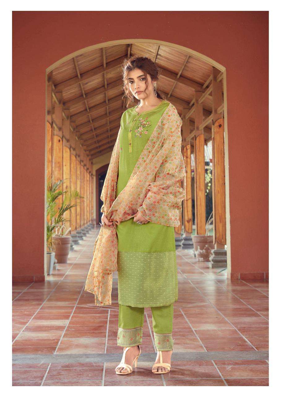 BLOOM VOL-2 BY VINK 1091 TO 1096 SERIES BEAUTIFUL SUITS COLORFUL STYLISH FANCY CASUAL WEAR & ETHNIC WEAR PURE VISCOSE WITH DAMAN WORK DRESSES AT WHOLESALE PRICE