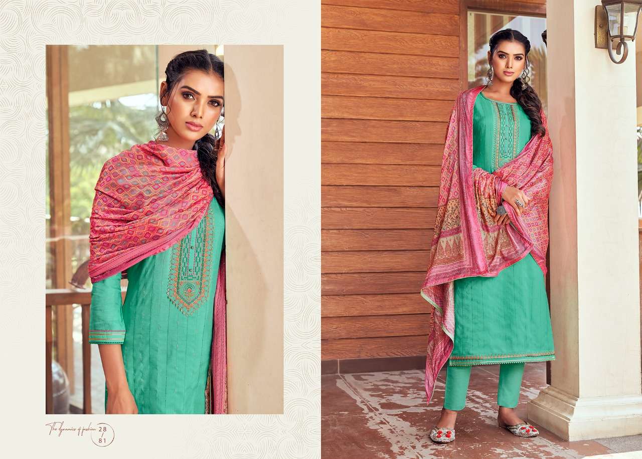 MUNCH BY RANGOON 2881 TO 2884 SERIES BEAUTIFUL SUITS COLORFUL STYLISH FANCY CASUAL WEAR & ETHNIC WEAR PURE MUSLIN EMBROIDERED DRESSES AT WHOLESALE PRICE