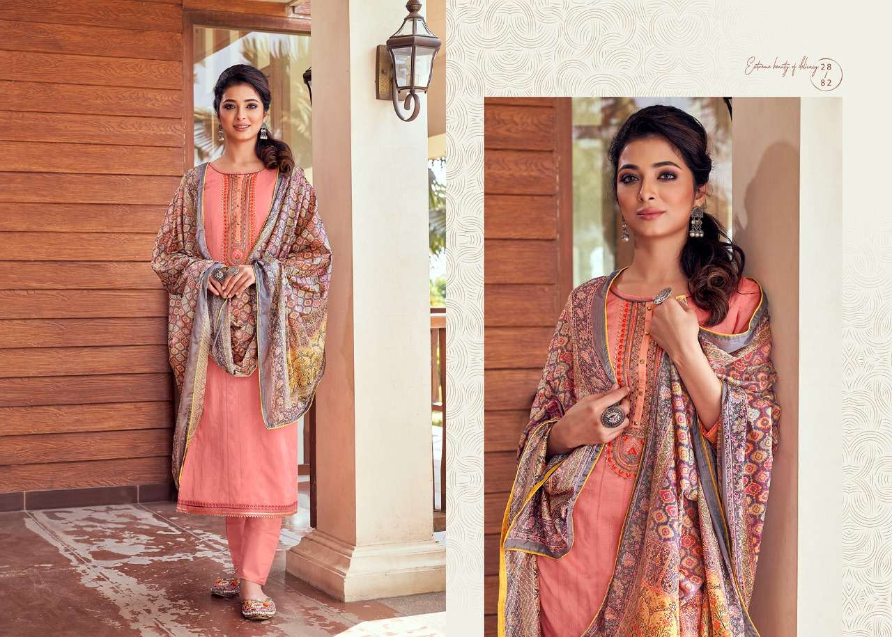 MUNCH BY RANGOON 2881 TO 2884 SERIES BEAUTIFUL SUITS COLORFUL STYLISH FANCY CASUAL WEAR & ETHNIC WEAR PURE MUSLIN EMBROIDERED DRESSES AT WHOLESALE PRICE